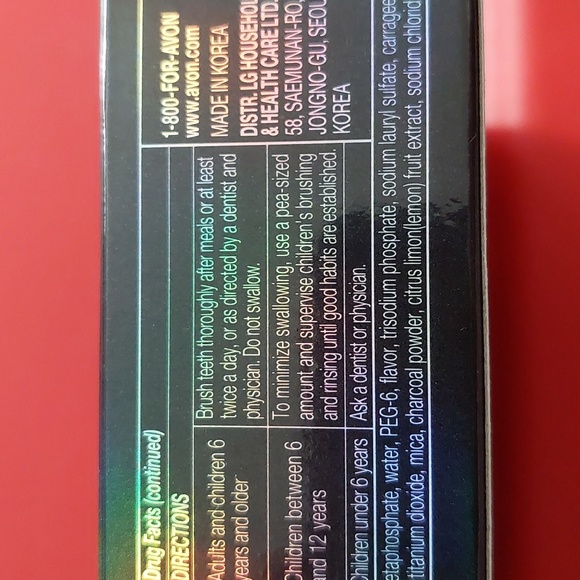 BUNDLE! Avon Charcoal Whitening Essentials; Fresh Mint flavor 0.7fl.oz FREE GIFT - Picture 10 of 13